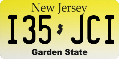 NJ license plate I35JCI