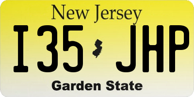NJ license plate I35JHP