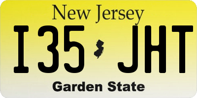 NJ license plate I35JHT
