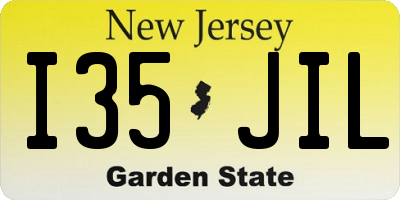 NJ license plate I35JIL