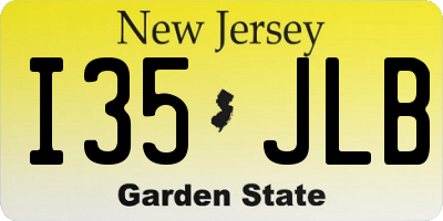 NJ license plate I35JLB