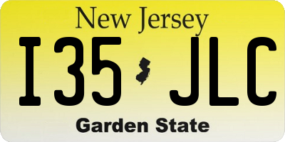 NJ license plate I35JLC