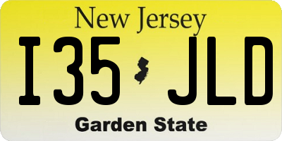 NJ license plate I35JLD
