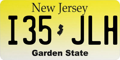 NJ license plate I35JLH
