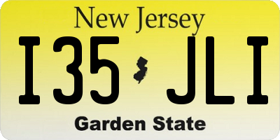NJ license plate I35JLI