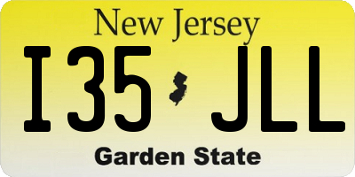 NJ license plate I35JLL