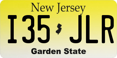 NJ license plate I35JLR