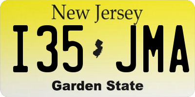 NJ license plate I35JMA