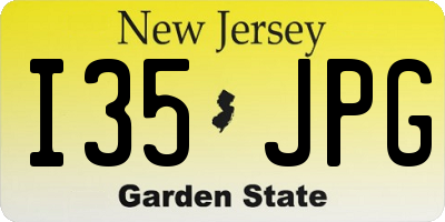 NJ license plate I35JPG