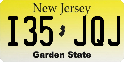 NJ license plate I35JQJ