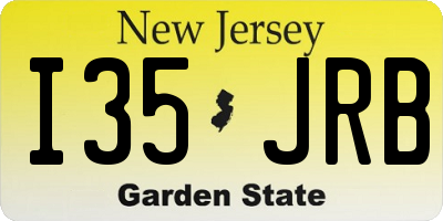 NJ license plate I35JRB