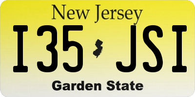 NJ license plate I35JSI