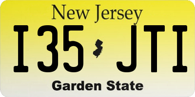 NJ license plate I35JTI