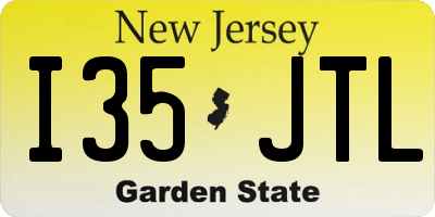 NJ license plate I35JTL