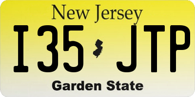 NJ license plate I35JTP
