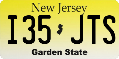 NJ license plate I35JTS