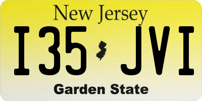 NJ license plate I35JVI