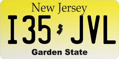 NJ license plate I35JVL