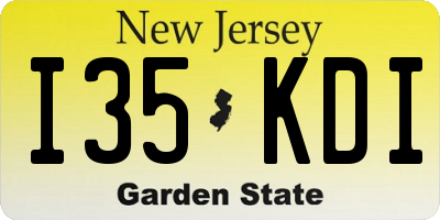 NJ license plate I35KDI