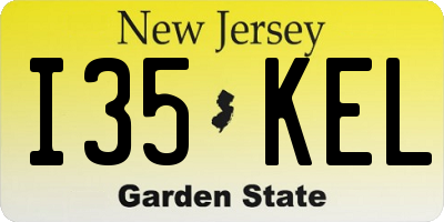 NJ license plate I35KEL