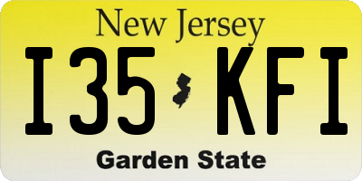 NJ license plate I35KFI