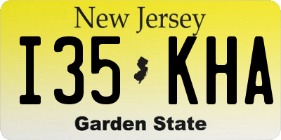 NJ license plate I35KHA