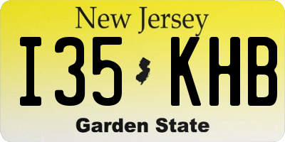 NJ license plate I35KHB