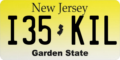 NJ license plate I35KIL