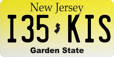 NJ license plate I35KIS
