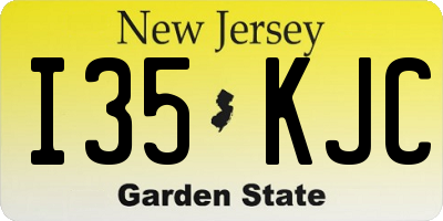 NJ license plate I35KJC