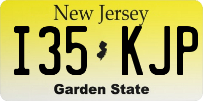 NJ license plate I35KJP