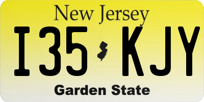 NJ license plate I35KJY