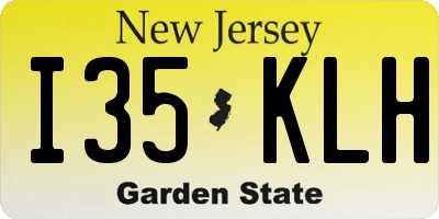 NJ license plate I35KLH