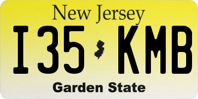 NJ license plate I35KMB