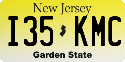 NJ license plate I35KMC