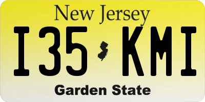 NJ license plate I35KMI