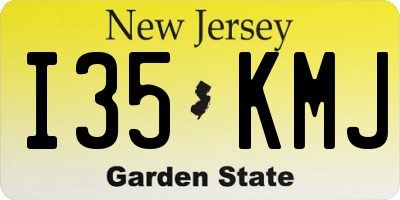NJ license plate I35KMJ