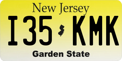 NJ license plate I35KMK