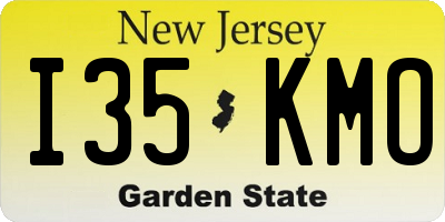 NJ license plate I35KMO