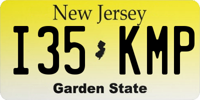 NJ license plate I35KMP