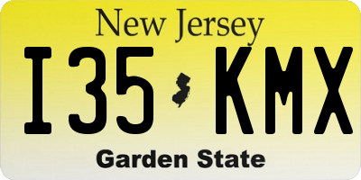 NJ license plate I35KMX