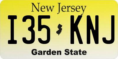 NJ license plate I35KNJ