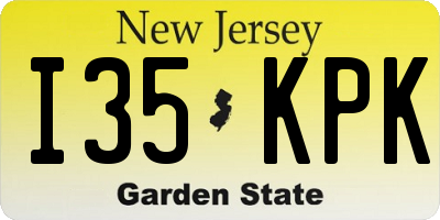 NJ license plate I35KPK