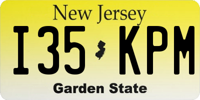 NJ license plate I35KPM