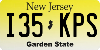 NJ license plate I35KPS