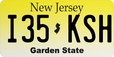 NJ license plate I35KSH