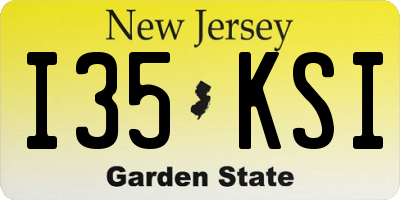 NJ license plate I35KSI
