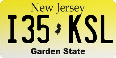 NJ license plate I35KSL