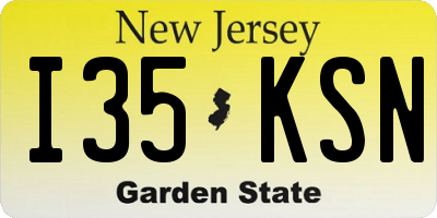 NJ license plate I35KSN