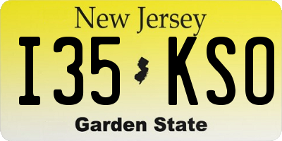 NJ license plate I35KSO